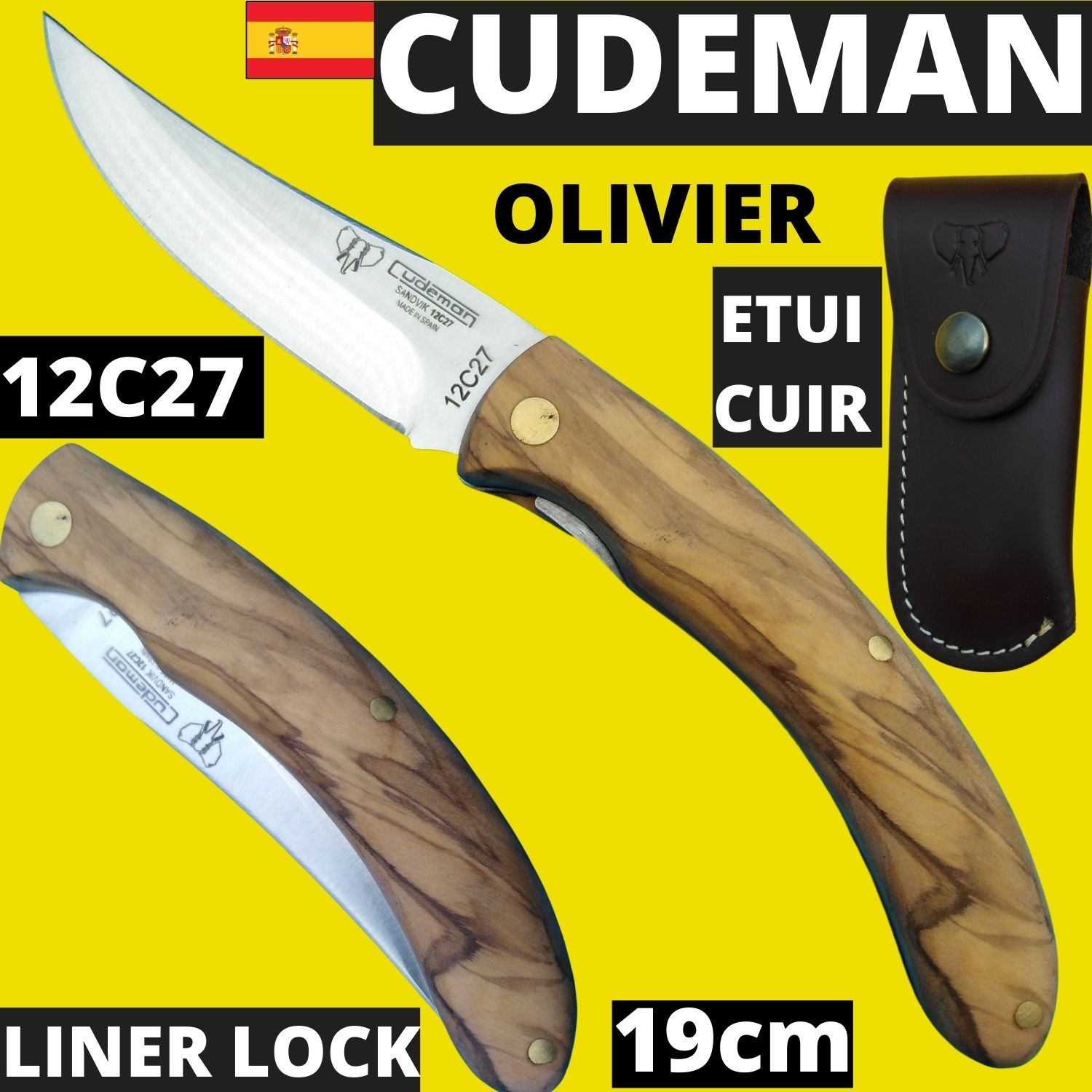 Couteau Cudeman Espagne...