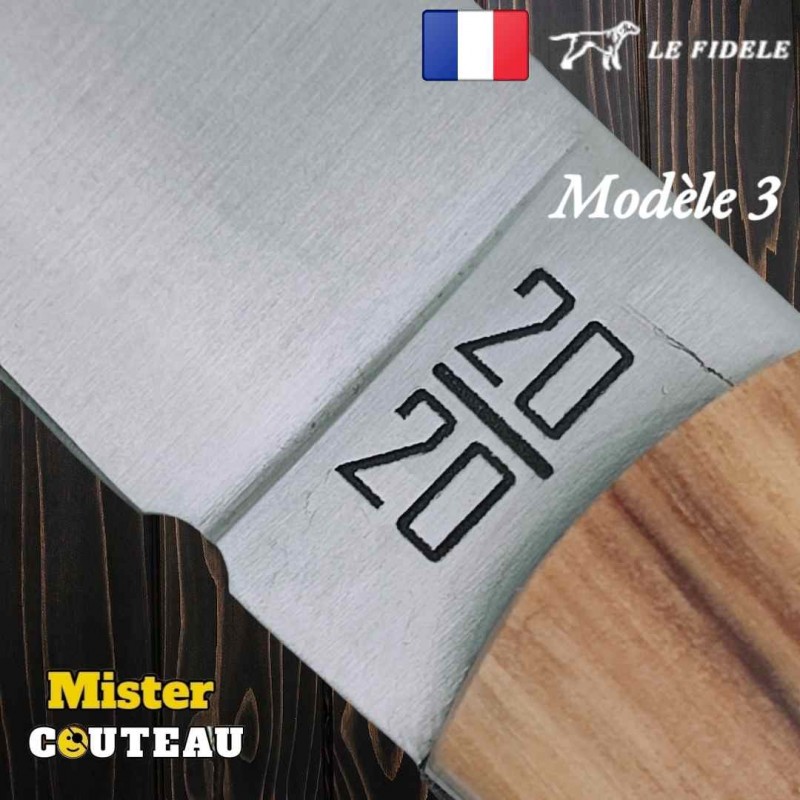 Couteau  20/20 Le Fidèle olivier modèle 3