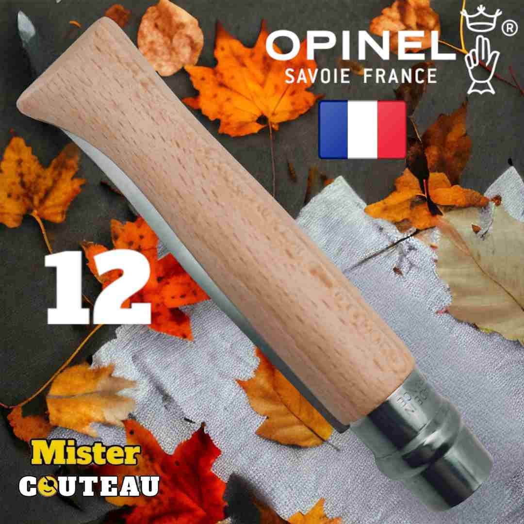 Couteau OPINEL N12 manche hetre lame inox 28cm