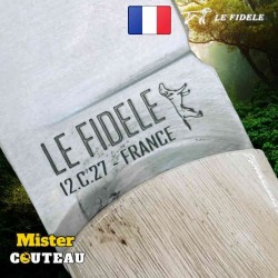 Couteau 20/20 Le Fidèle en corne de bélier