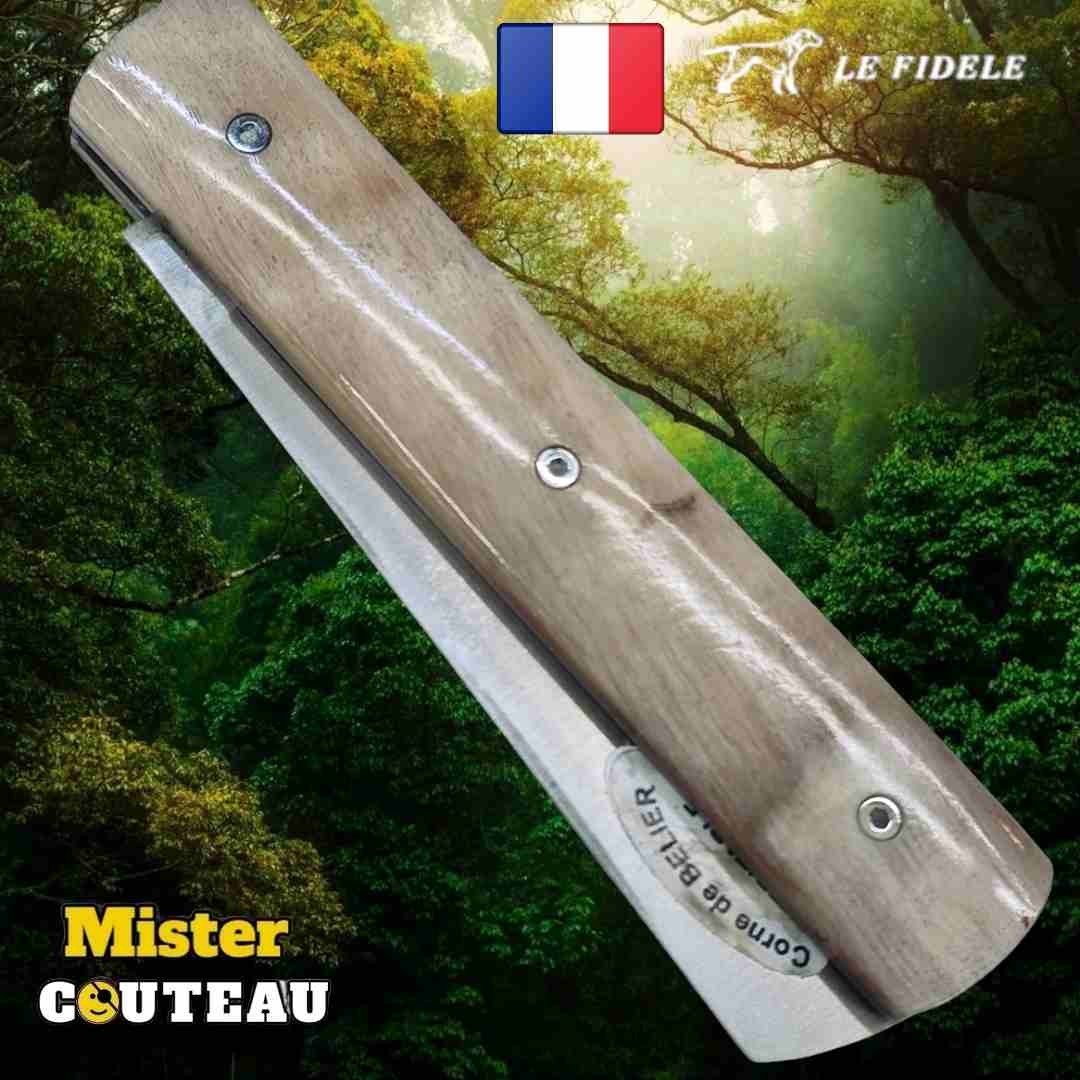 Couteau 20/20 Le Fidèle en corne de bélier