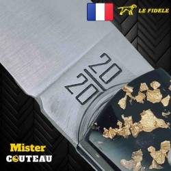 Couteau  20/20 Le Fidèle feuilles d'or