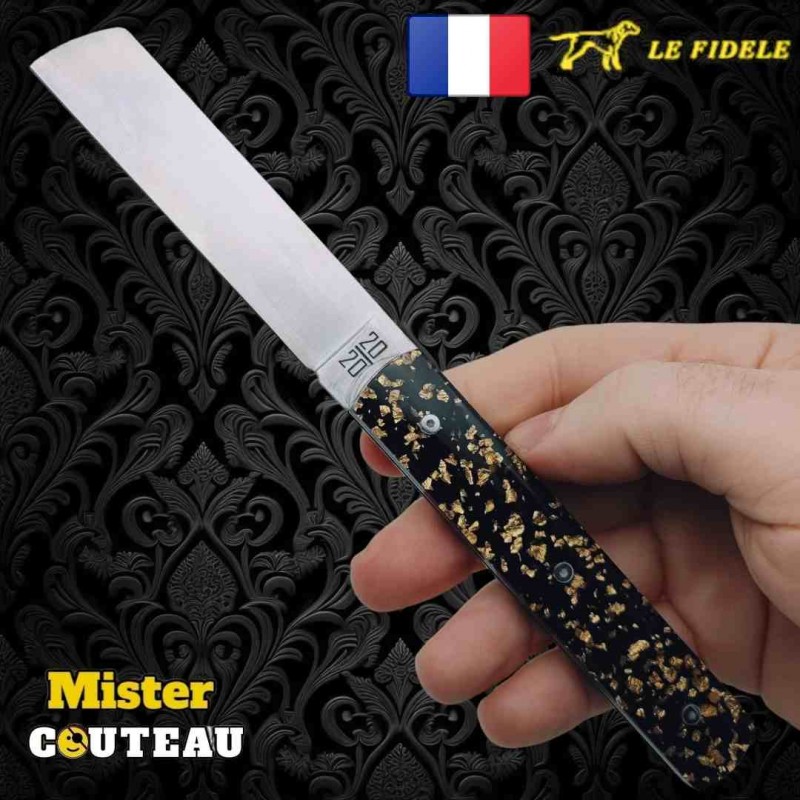 Couteau  20/20 Le Fidèle feuilles d'or