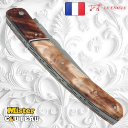 Couteau Thiers par Le Fidèle en bois précieux frene peupliermodèle 4