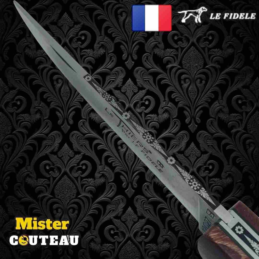 Couteau Thiers par Le Fidèle en frene peuplier bois précieux modèle 5