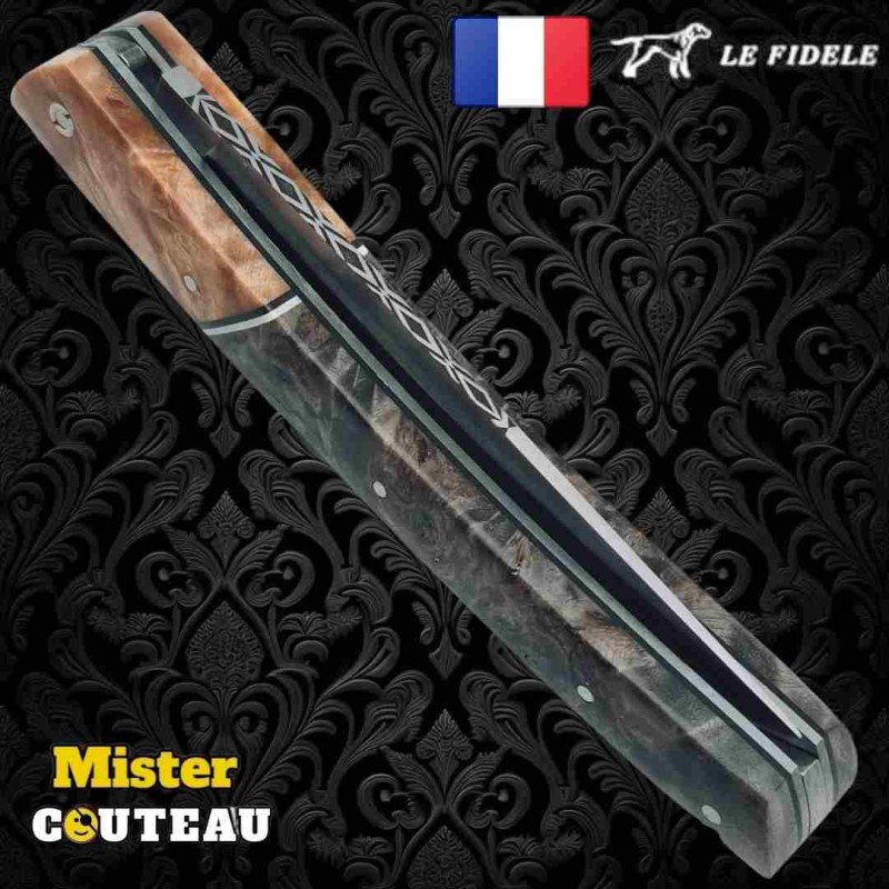 Couteau Thiers par Le Fidèle peuplier erable en bois précieux  modèle 6