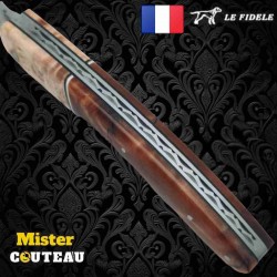 Couteau Thiers par Le Fidèle érable peuplier en bois précieux bi matière modèle 7