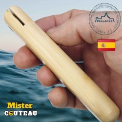 Couteau Pallares pêcheur buis lame carbone 20 cm