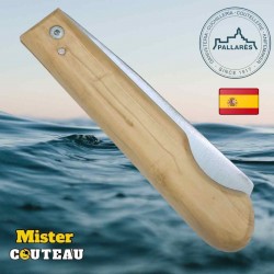 Couteau Pallares pêcheur buis lame carbone 20 cm