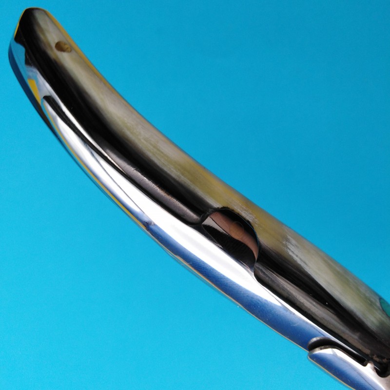 Couteau navaja Cudeman corne de taureau VG10 à palanquille