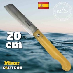 Couteau Pallares pêcheur résine jaune lame inox 20cm