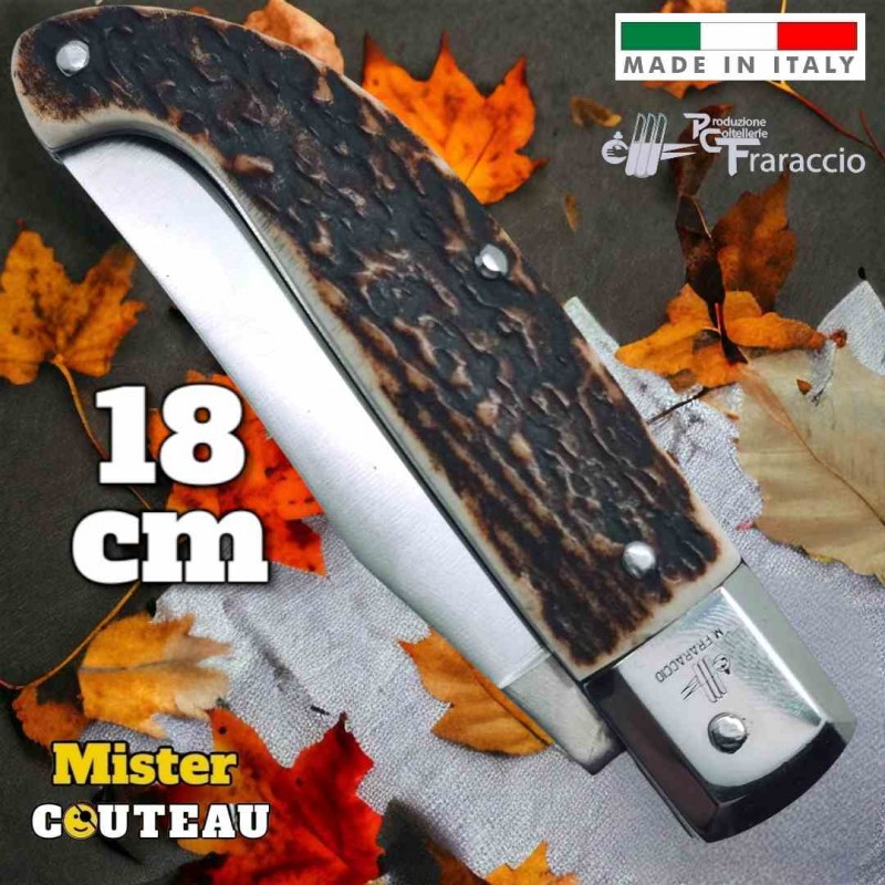 Couteau Fraraccio Scarperia bois de cerf 18cm