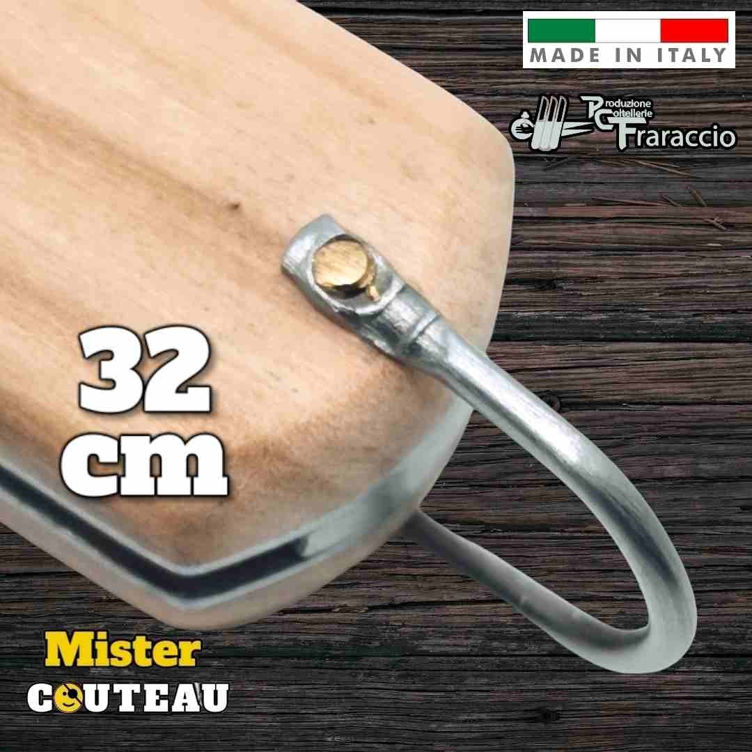 Couteau Fraraccio Sfilato olivier mitre laiton 32 cm italie