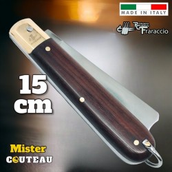 Couteau italien  Fraraccio permesso de la legge palissandre mitre laiton 15 cm