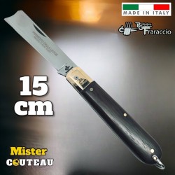 Couteau italien  Fraraccio permesso de la legge palissandre mitre laiton 15 cm