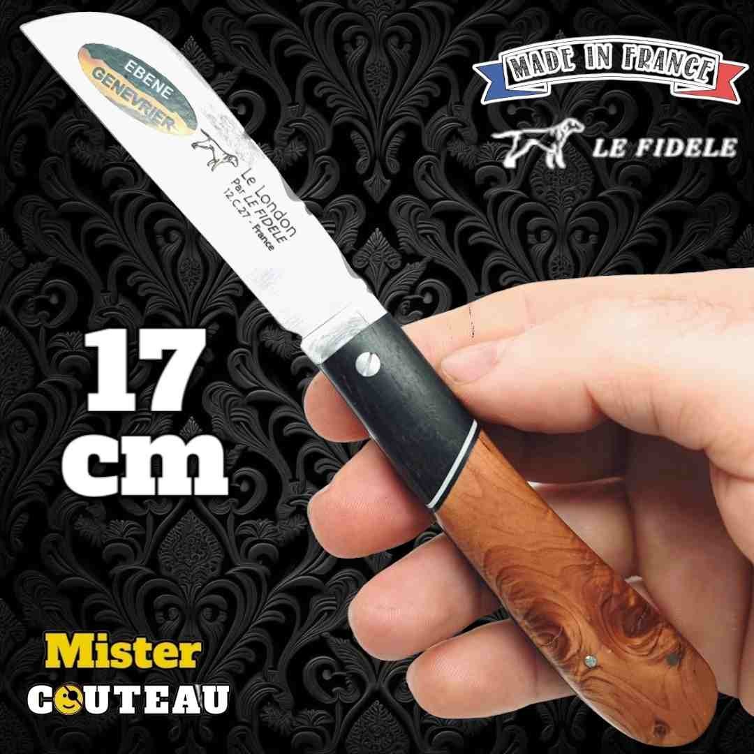 Couteau London par Le Fidèle genévrier ébène 17cm