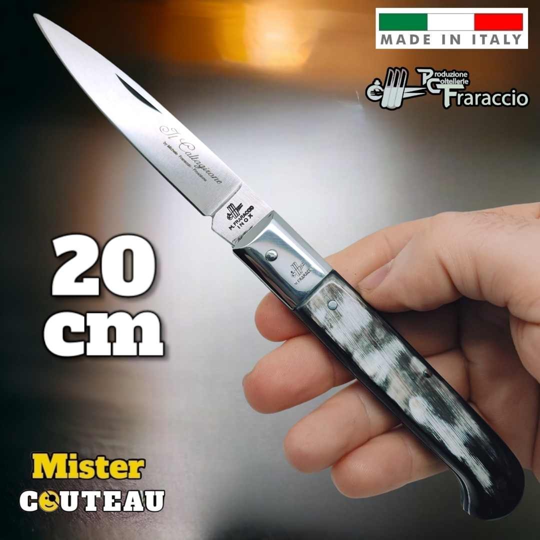Couteau italien Fraraccio Caltagirone corne mitre inox 20 cm