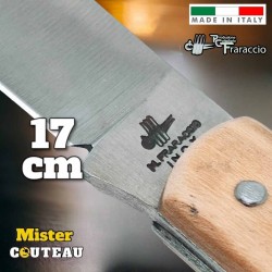Couteau Fraraccio Sfilato pointe ronde olivier 17 cm