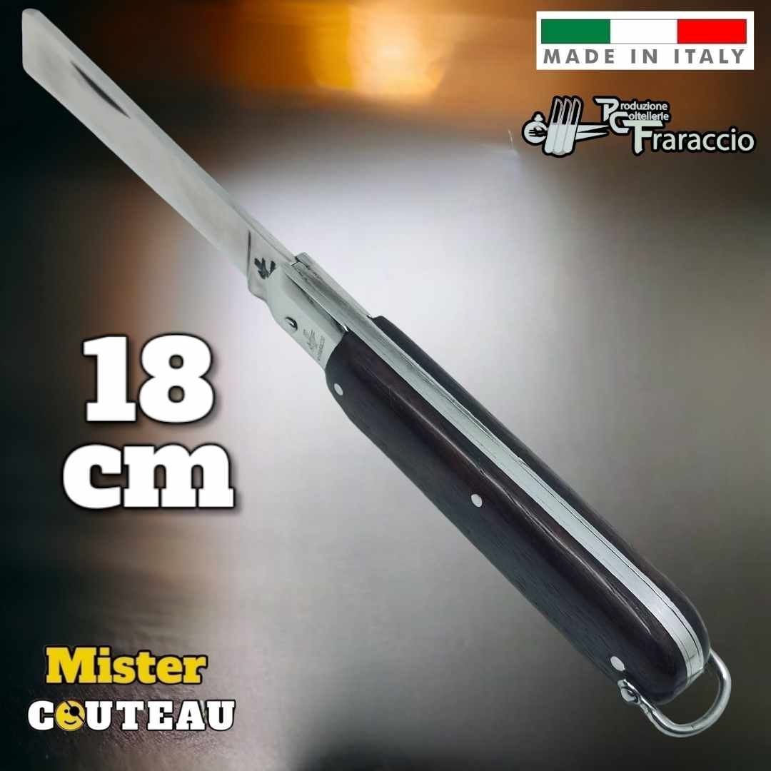 Couteau Fraraccio mozzetta palissandre mitre inox 18 cm