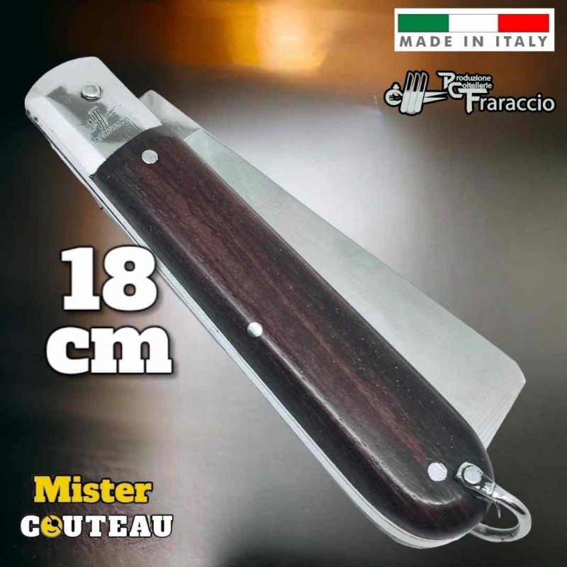 Couteau Fraraccio mozzetta palissandre mitre inox 18 cm