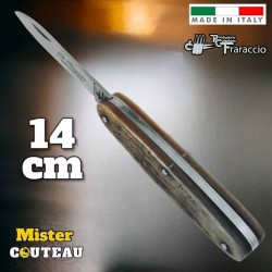 Couteau italien Fraraccio Temperino corne antique 14 cm