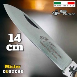 Couteau italien Fraraccio Temperino corne antique 14 cm