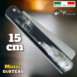 Couteau italien Fraraccio mozzetta corne plein manche 15 cm