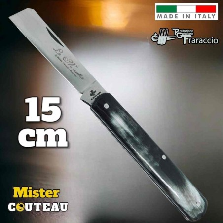 Couteau italien Fraraccio mozzetta corne plein manche 15 cm