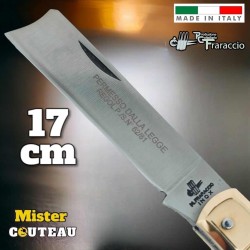Couteau italien Fraraccio permesso de la legge corne mitre laiton 17 cm