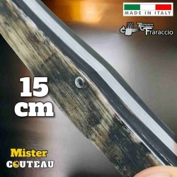 Couteau Fraraccio Sfilato Palermitano corne antique 15 cm