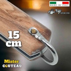 Couteau Fraraccio permesso de la legge olivier mitre laiton 15 cm