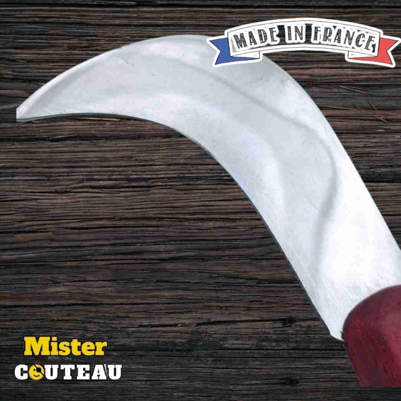 Couteau grande serpette pliante Sauzedde Roddier acier carbone 21cm