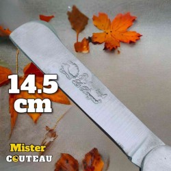 Couteau greffoir le niglo tout inox gravure hérisson 14.5cm
