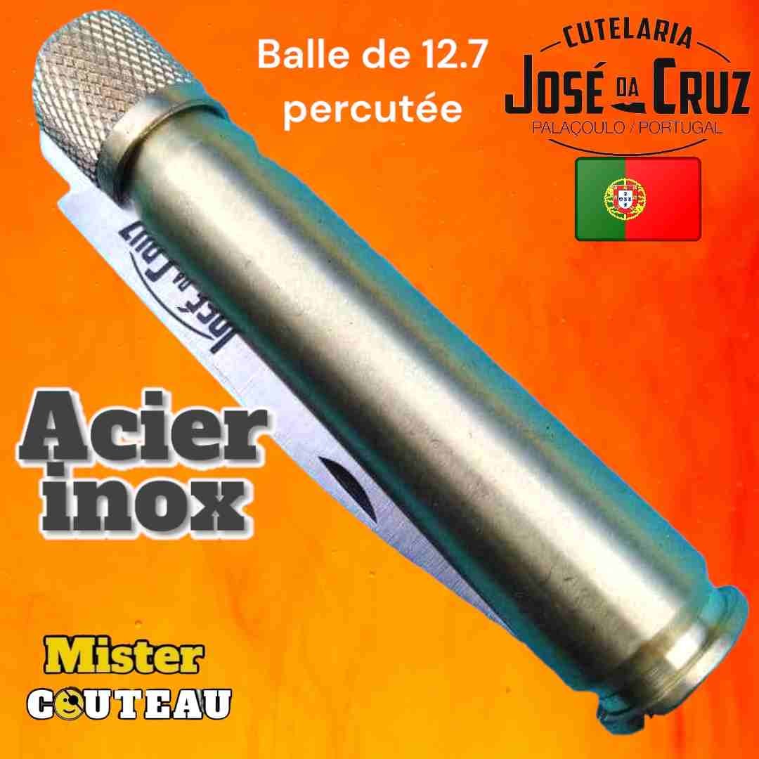 Couteau José Da Cruz balle douille 12.7 lame inox