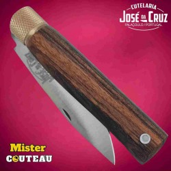 Couteau José Da Cruz bois de mutene lame carbone