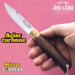 Couteau José Da Cruz noyer lame carbone