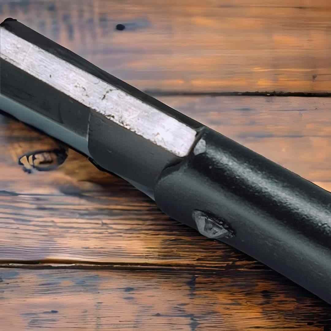 Couteau Douk Douk manche bronze d'arme lame carbone 16cm