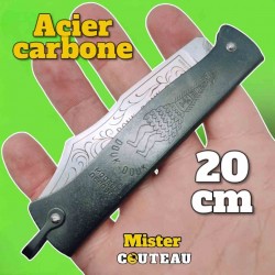 Couteau Douk Douk manche bronze d'arme lame carbone 20cm