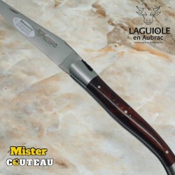 Couteau Laguiole Aubrac mouche prestige amourette 2 mitres