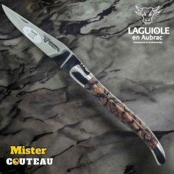 Laguiole en Aubrac abeille forgée corail tigre