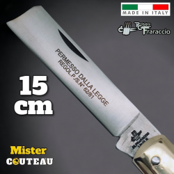 Couteau Fraraccio permesso dalla legge abs blanc 15cm