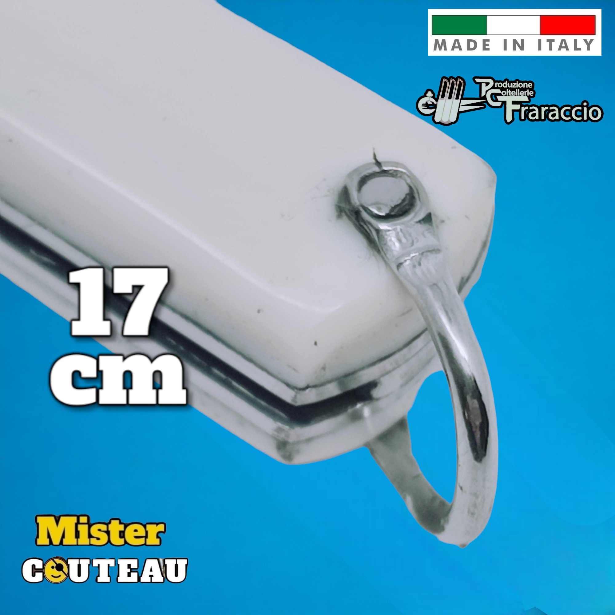 Couteau italien Fraraccio permesso dalla legge abs blanc 17 cm