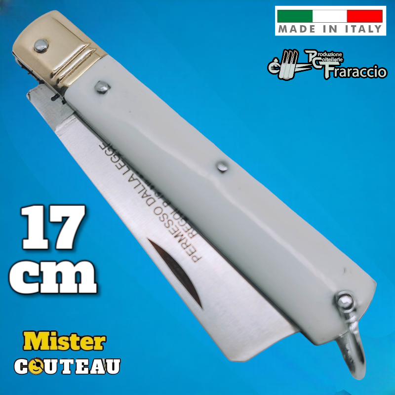Couteau italien Fraraccio permesso dalla legge abs blanc 17 cm