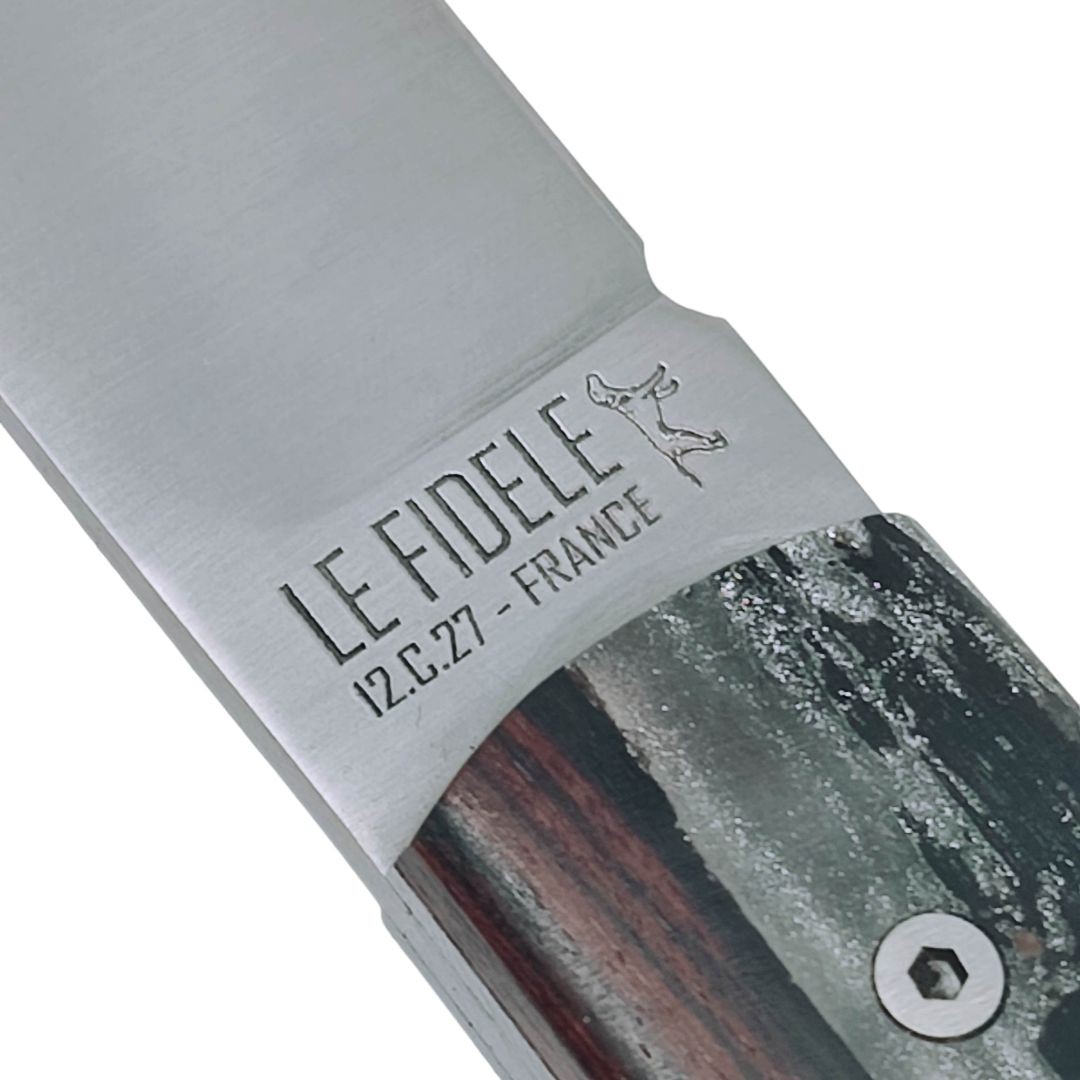Couteau  20/20 Le Fidèle multi bois + résine collection éphémère