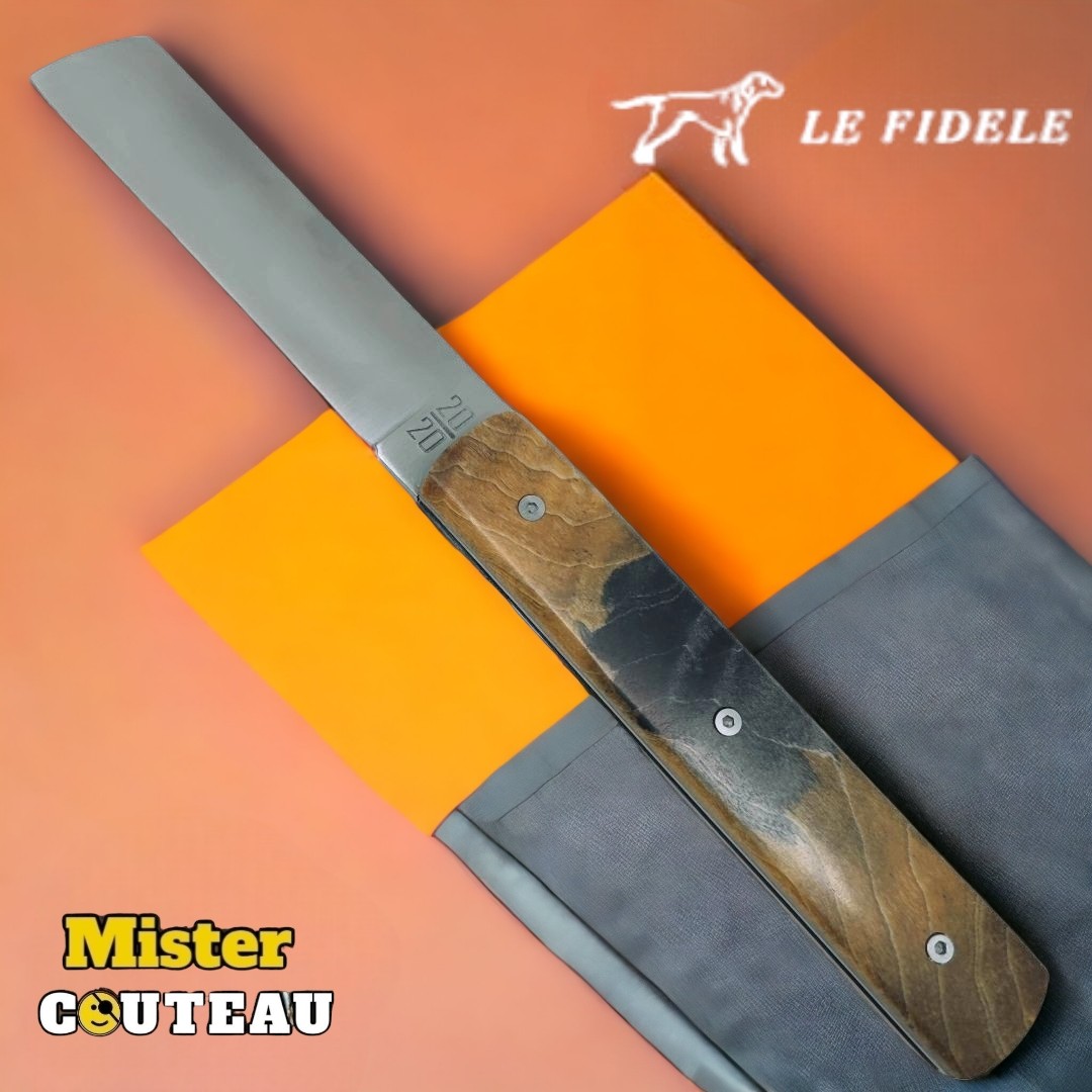 Couteau  20/20 Le Fidèle bois stabilisé  2 couleurs  collection éphémère