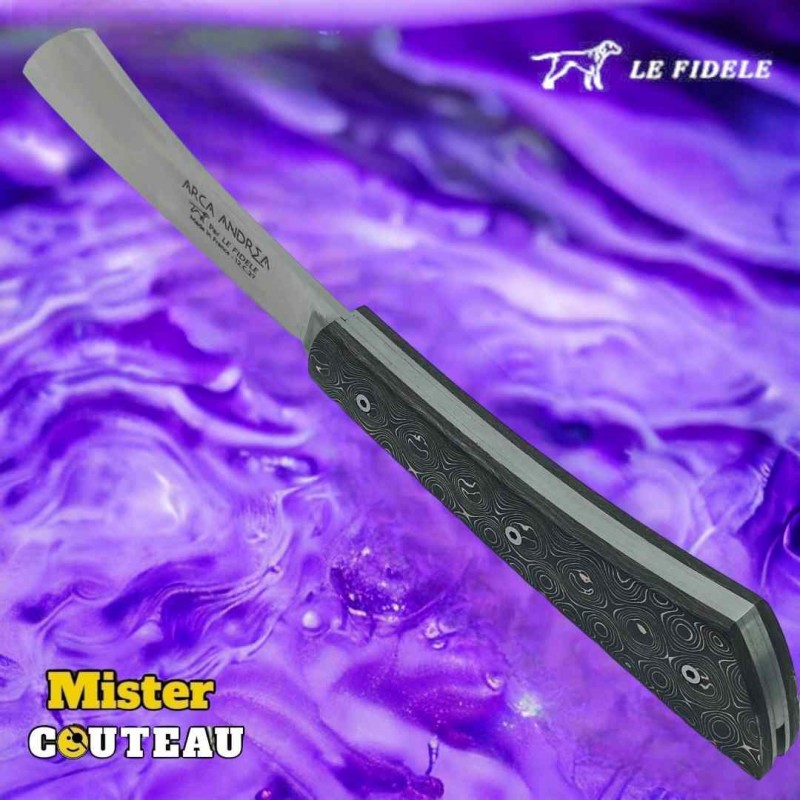 Couteau  Arca Andrea par Le Fidèle fibre de carbone gold