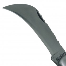 Couteau serpette 555 France Sauzedde Roddier corne noirelame carbone Thiers