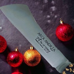 Couteau Arca Andrea par Le Fidèle feuille or 24 carats