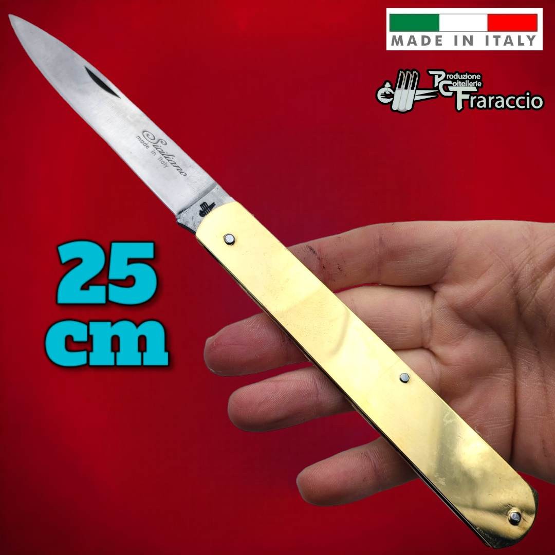 Couteau italie Fraraccio Sfilato laiton 25 cm