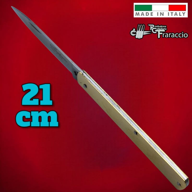 Couteau italie Fraraccio Sfilato laiton 21 cm